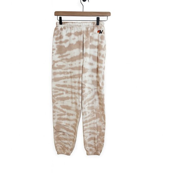 Aviator Nation Women's Hand Dyed Sweatpants White Mocha Size XS - Picture 2 of 5